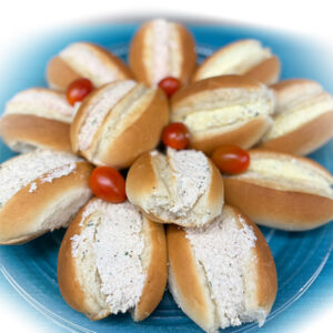 12 mini pains garnis